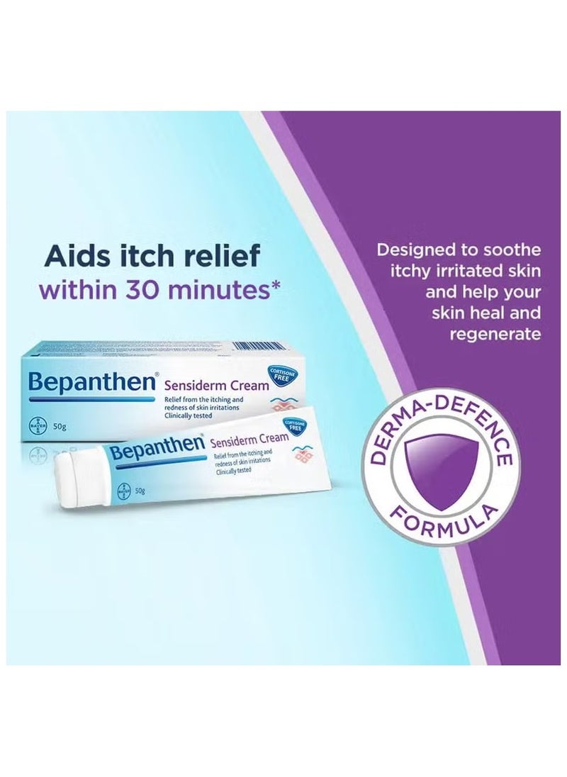 Sensiderm Cream for Irritated, Itchy & Red Skin 50g