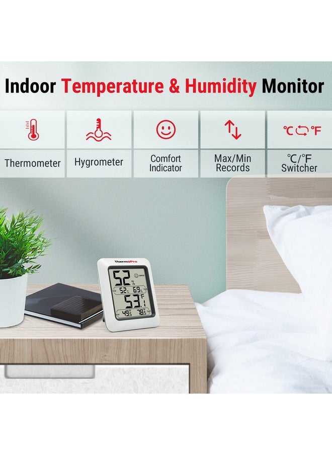 ThermoPro TP50 Digital Hygrometer Indoor Thermometer Room Thermometer and Humidity Gauge with Temperature Monitor