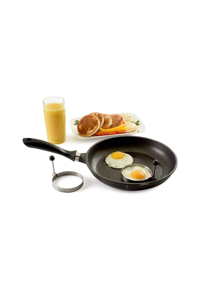 Norpro Stainless Steel Round Egg/Pancake Rings, 3.75