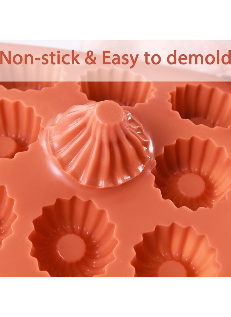 Delight in Darling Desserts with the Mini Bundt Cake Silicone Mold Candy for Handmade Cake Topper,