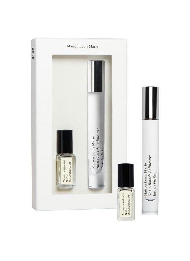 Maison Louis Marie - No.04 Bois De Balincourt 2-Piece Mini Travel Set | Luxury Clean Beauty + Non-Toxic Fragrance