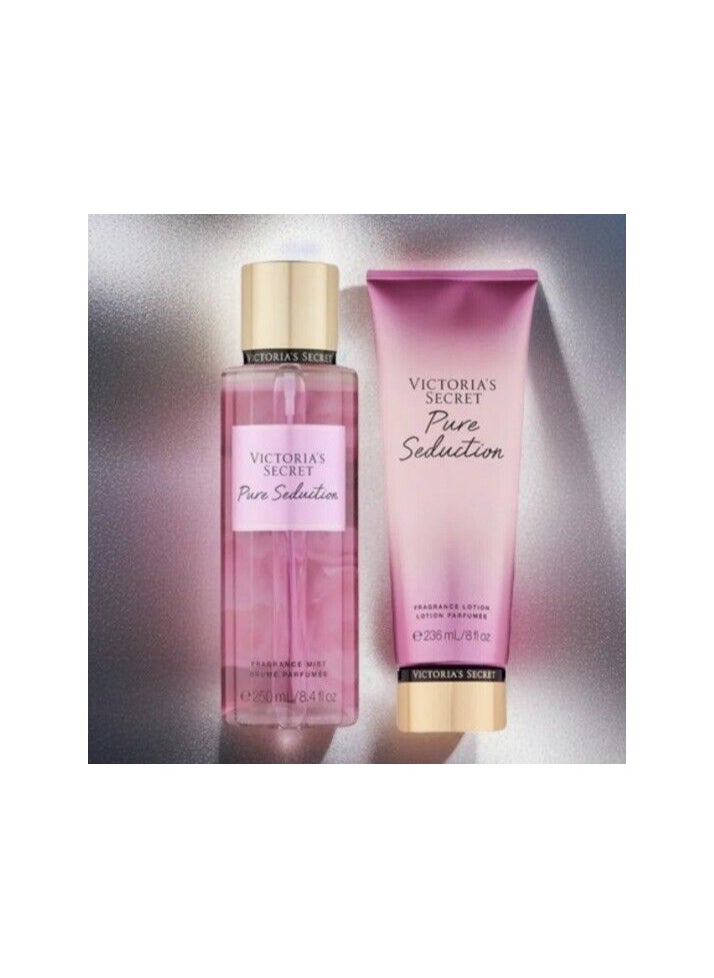 Victoria's Secret Pure Seduction Fragrance Mist(250ML) and Lotion (236ML) Set