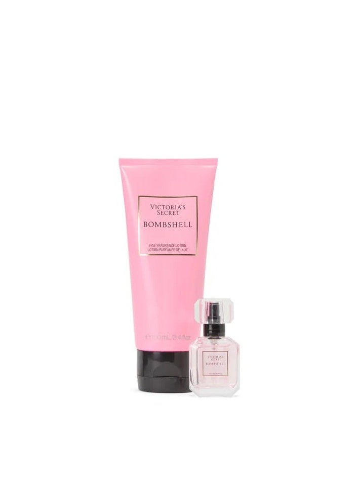 Victoria's Secret Bombshell Mini Duo Set - 100ml Fragrance Lotion & 7.5ml Perfume