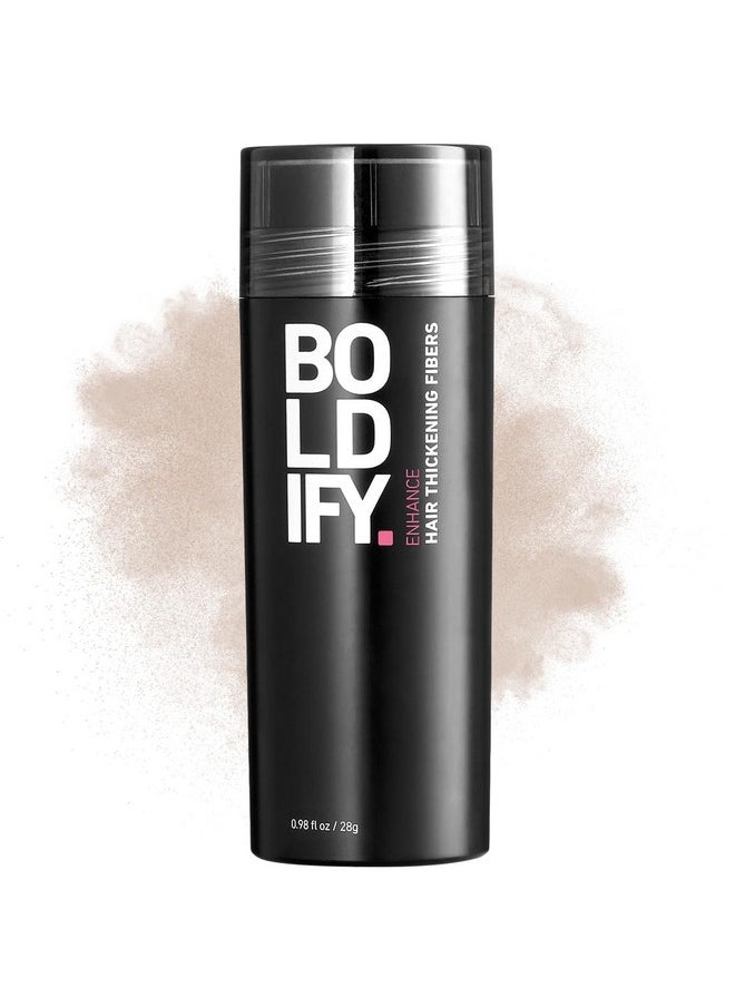 BOLDIFY Hair Fibers (28g) Fill In Fine and Thinning Hair for an Instantly Thicker & Fuller Look - Best Value & Superior Formula -14 Shades for Women & Men - LIGHT BLONDE