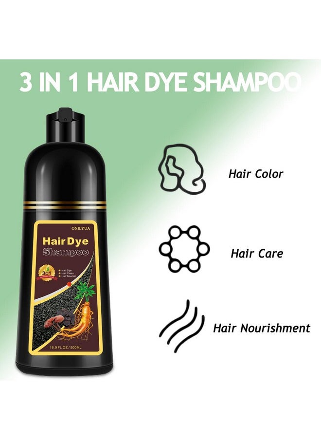 Hair Dye Shampoo 3 in 1, Chestunt Brown Hair Dye 16.9 FL Oz, Chestunt Brown Hair Shampoo, Semi-Permanent Hair Dye Shampoo, Lasts 30 Days Hair Color Shampoo (Chestunt Brown)