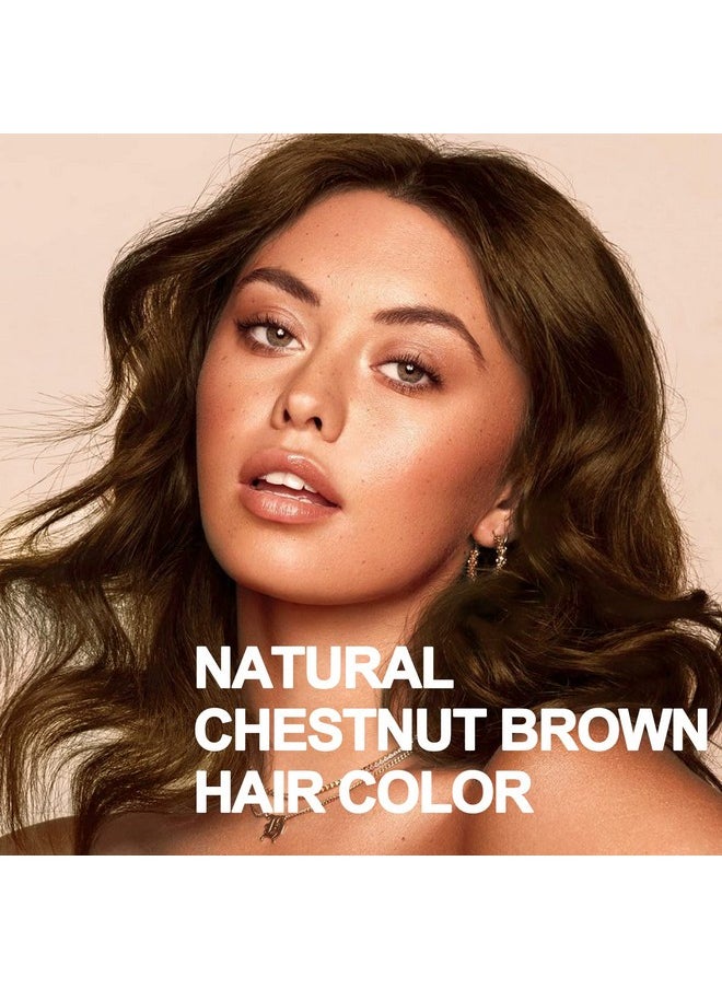 Hair Dye Shampoo 3 in 1, Chestunt Brown Hair Dye 16.9 FL Oz, Chestunt Brown Hair Shampoo, Semi-Permanent Hair Dye Shampoo, Lasts 30 Days Hair Color Shampoo (Chestunt Brown)