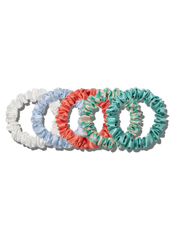 Midi Scrunchies  - Seashell - set of 5