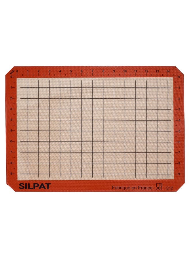 Silpat The Original Premium Non-Stick Silicone Baking Mat, Gridded Half Sheet Size, 11-5/8 x 16-1/2