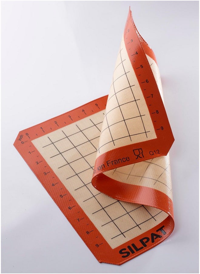 Silpat The Original Premium Non-Stick Silicone Baking Mat, Gridded Half Sheet Size, 11-5/8 x 16-1/2