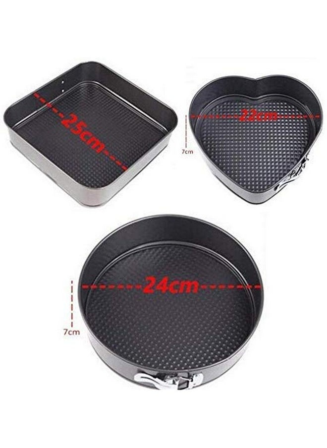 DD RETAILS Nonstick Carbon Coated Steel Leakproof Cheesecake Bakeware Pan