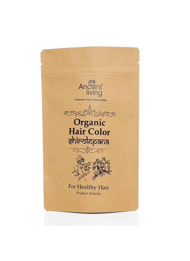 Ancient Living Organic Black Hair Color Pure Henna and Indigo Leaf Powder 100 gm