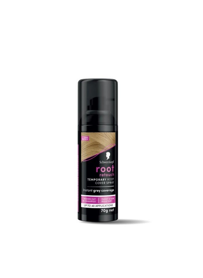 Schwarzkopf Root Retouch Temporary Root Cover Spray for Instant Grey Coverage - Dark Blonde