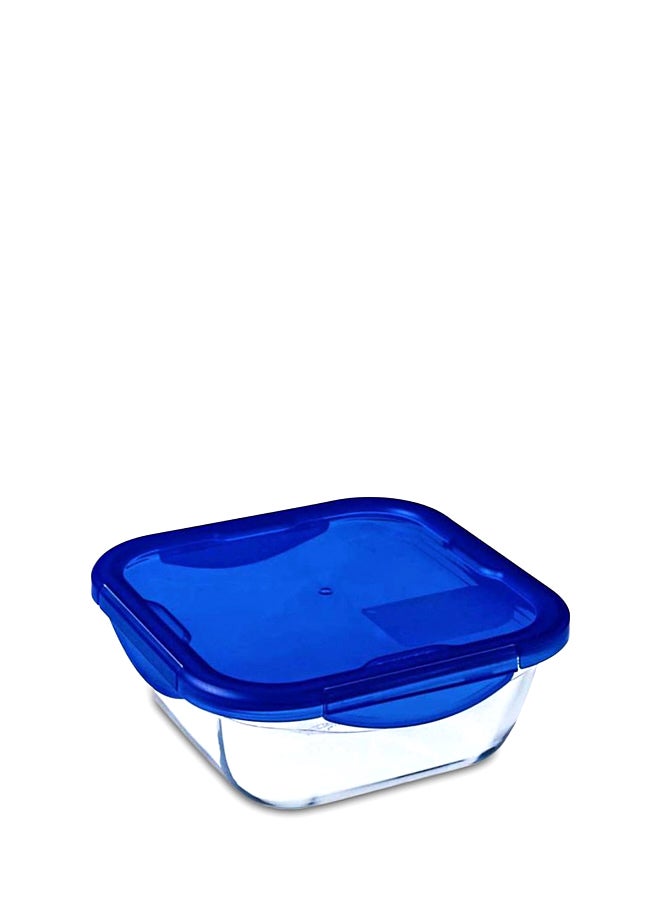 Cook And Go Square Dish With Lid Clear/Blue