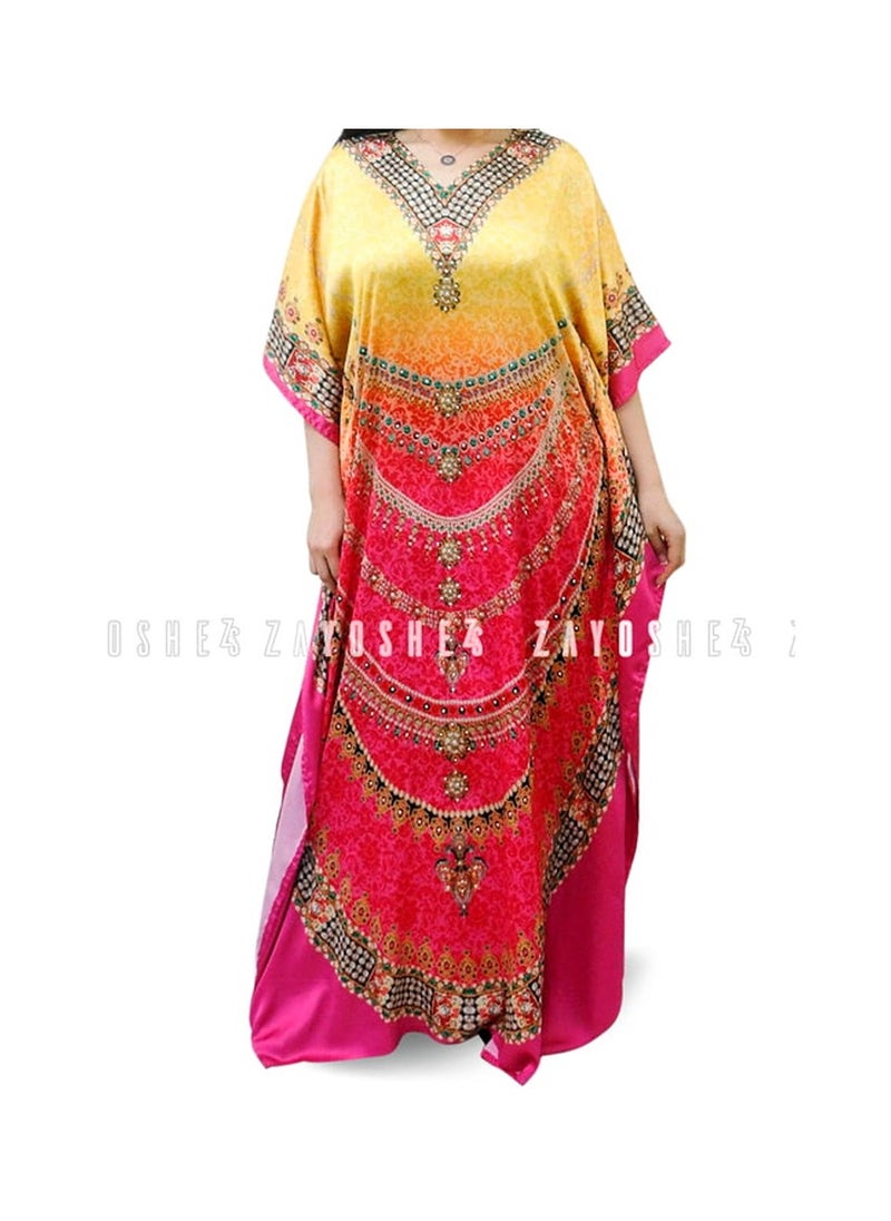 Yellow and Red Kaftan