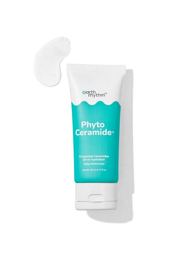 Phyto Ceramide Face Moisturizer For Deep Hydration & Moisturization With Hyaluronic Acid, Vitamin E & Phyto Ceramide | Strengthen Skin Barrier For Dry, Sensitive & Normal Skin (50Ml)