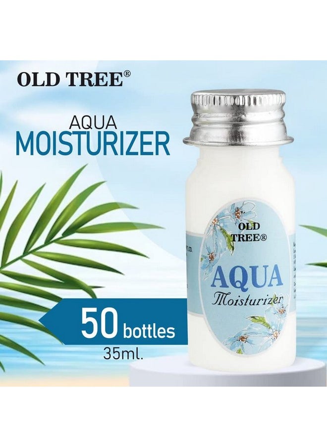 Old Tree Aqua Moisturizer Toiletries Kit 35ml - (Set of 50 Pcs) | Travel Size Aqua Moisturizer for Travelling, Hotel Room, Guest House | Hotel Amenities and Accessories