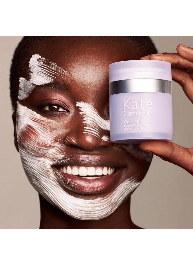 Kate Somerville Goat Milk Moisturizing Cream - Deeply Hydrating Daily Facial Moisturizer - Gentle Face Lotion Suitable for Sensitive Skin, 1.7 Fl Oz