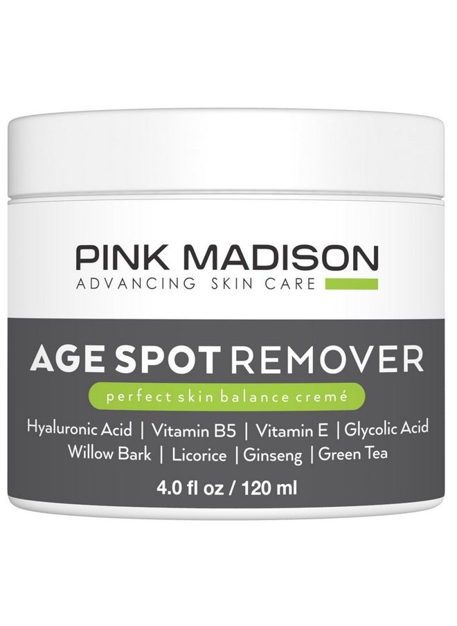 Pink Madison Dark Spot Corrector Best Age Spot Remover Treatment for Face Hands Body Circle 4 Ounce Cream