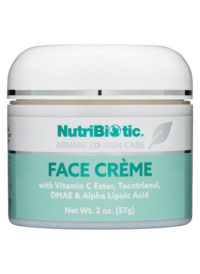 NutriBiotic - Antioxidant Properties Face Cream, 2 Oz with GSE | Deep Moisturizing with Aloe, Botanical Oils, DMAE, Tocotrienols, Vitamin C Ester, Alpha Lipoic Acid | Natural Fragrance | Paraben Free