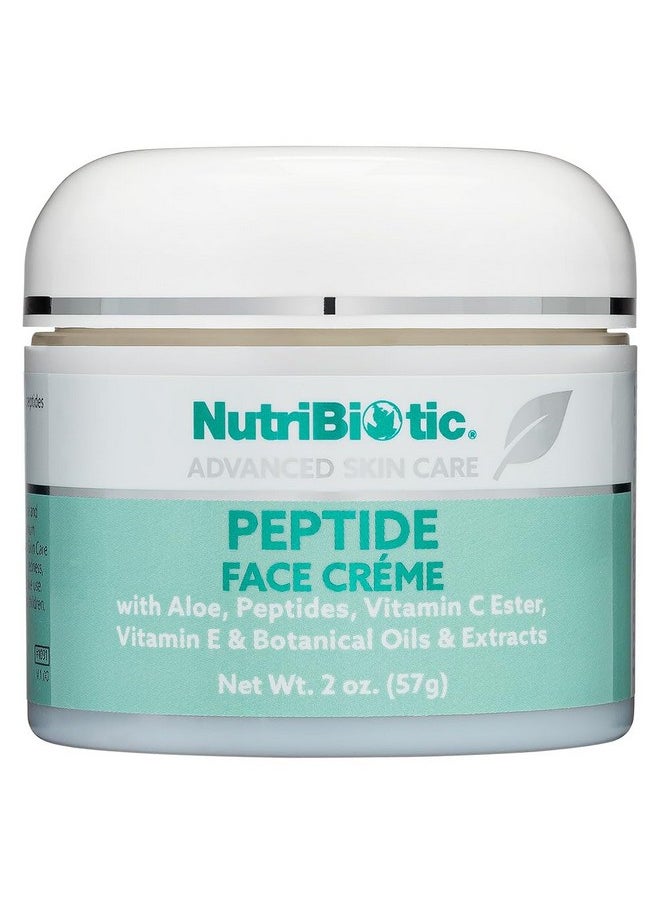 NutriBiotic - Peptide Face Creme with GSE, 2 Oz | Ultra-Hydrating | Collagen Synthesis Support | with Botanical Extracts & Oils & Vitamin E | Natural Fragrance & Paraben Free