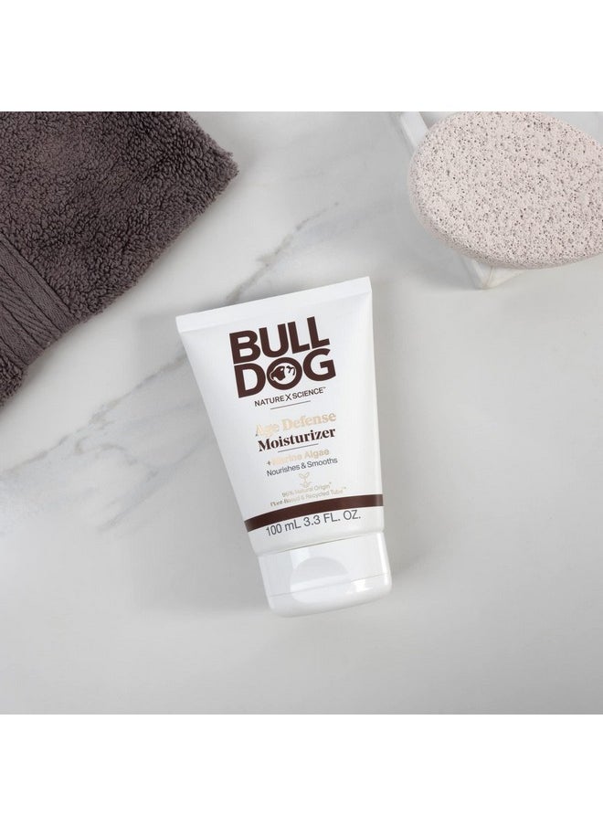 BULLDOG Mens Skincare and Grooming Face Moisturizer Age Defense, 3.3 Fluid Ounce