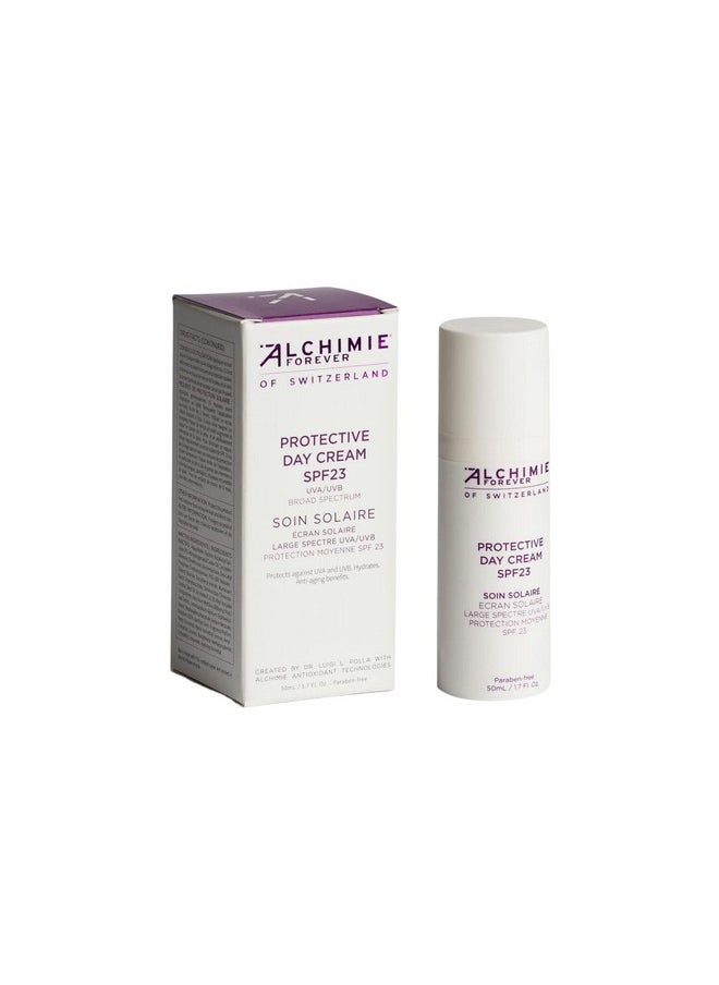 Alchimie Forever Protective Day Cream SPF 23 | Benzene-Free Protects Against UVA & UVB and Hydrates | 1.7 Fl Oz