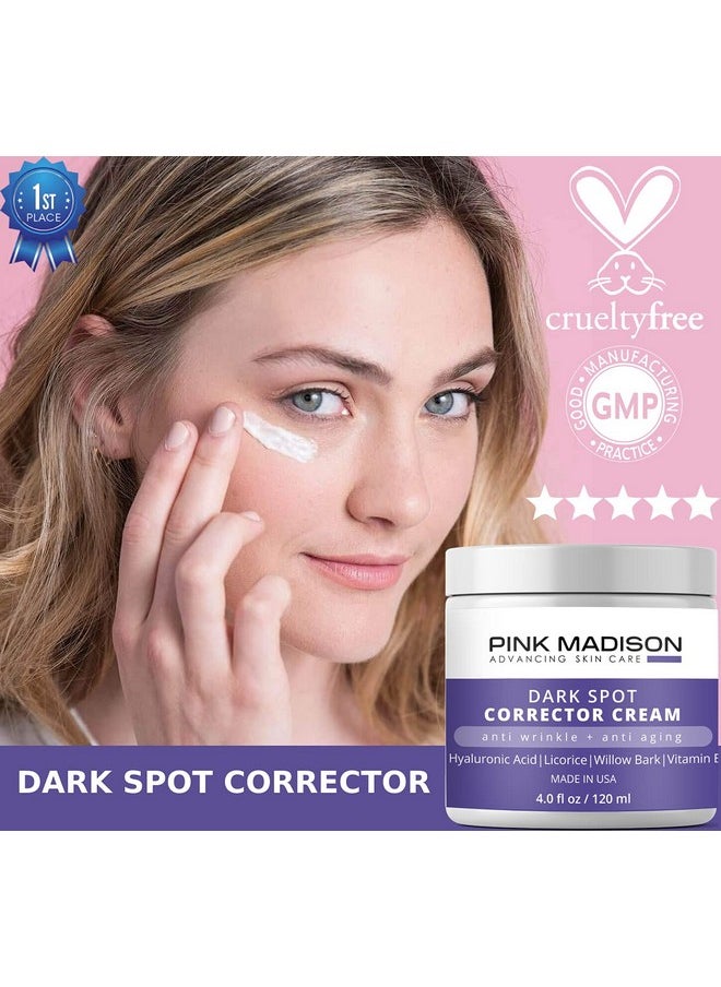 Anti Aging Dark Spot Corrector Cream for Face & Body - Made in USA - Skin Nourishing Age Spot Remover Women Men 4 OZ