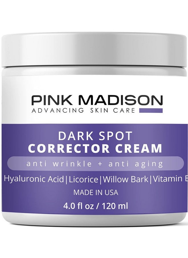 Anti Aging Dark Spot Corrector Cream for Face & Body - Made in USA - Skin Nourishing Age Spot Remover Women Men 4 OZ