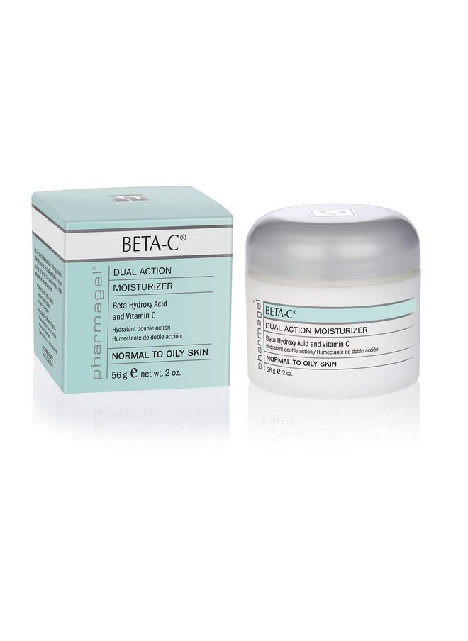 Pharmagel Beta-C Dual Action Moisturizer Normal to Oily Skin | Brightening and Smoothing Face Moisturizer | Pore Minimizer & Rejuvenation - 2 oz.