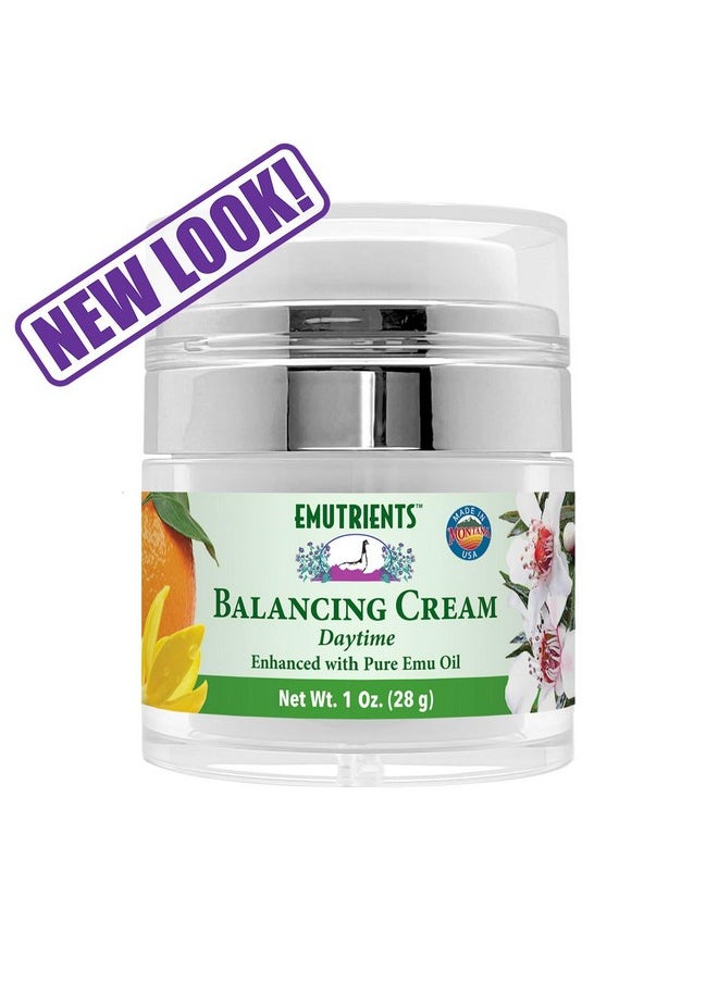 Montana Emu Ranch - Balancing Facial Cream 1 Ounce Jar - Enhanced with Pure Emu Oil - Compatible with Most Skin Types