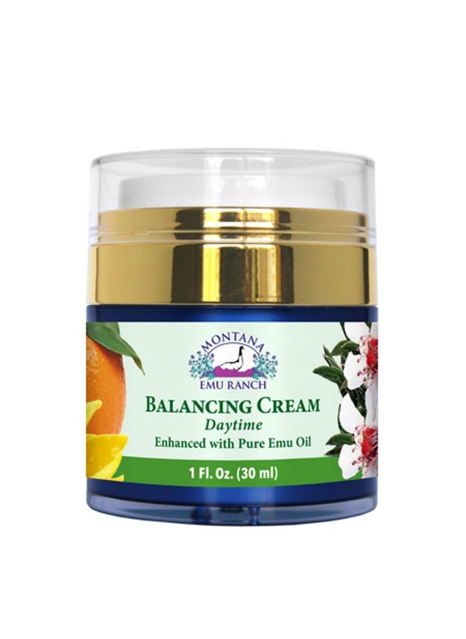 Montana Emu Ranch - Balancing Facial Cream 1 Ounce Jar - Enhanced with Pure Emu Oil - Compatible with Most Skin Types