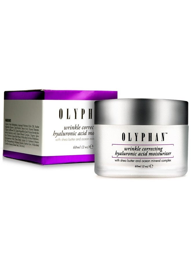 OLYPHAN Best Hyaluronic Acid Cream Moisturizer for Face with Shea Butter & Ocean Complex. Reduce Wrinkles & Fine Lines