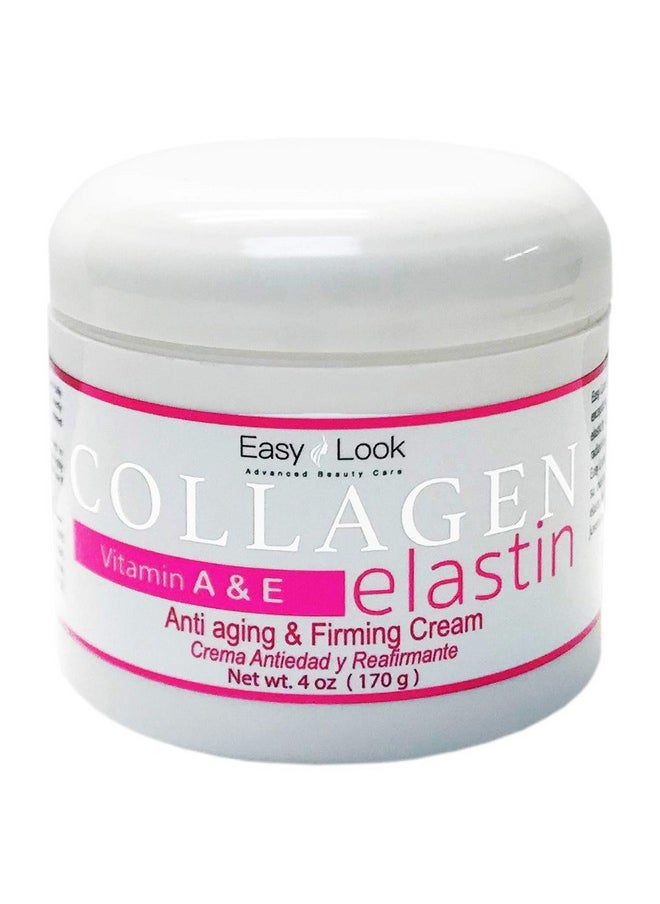 Collagen Elastin Cream Vitamins A & E Anti aging and Firming Cream 4oz