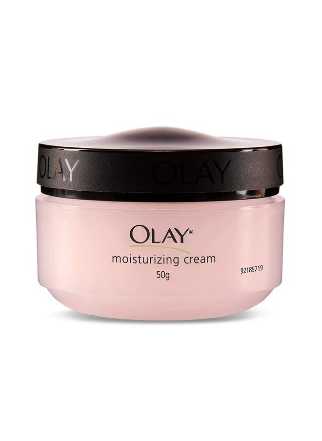 Olay Moisturising Cream | Hydrates and Locks in Moisture | Light Weight and Non Greasy | Normal, Oily, Dry & Combination Skin l 50g