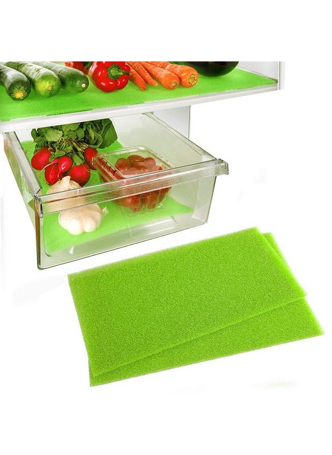 Dualplex® Fruit & Veggie Life Extender Liner for Fridge Refrigerator Shelves, 15 x 24 Inches (2 Pack) - Extends The Life of Your Produce & Prevents Spoilage