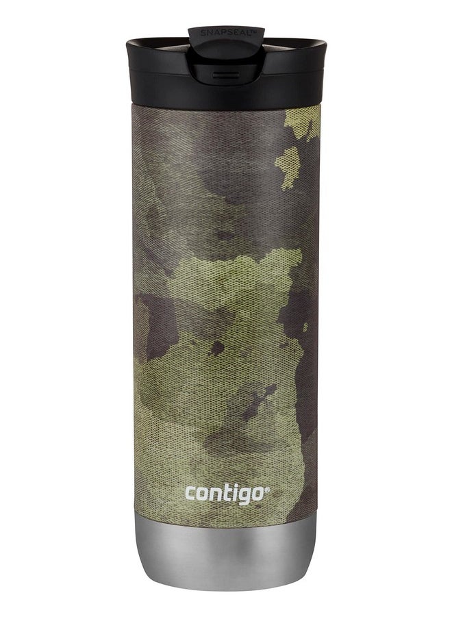 Contigo Huron Stainless Steel Travel Mug with SNAPSEAL Lid, 20oz., Camo