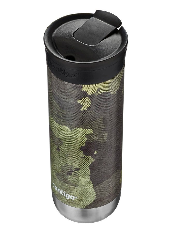 Contigo Huron Stainless Steel Travel Mug with SNAPSEAL Lid, 20oz., Camo