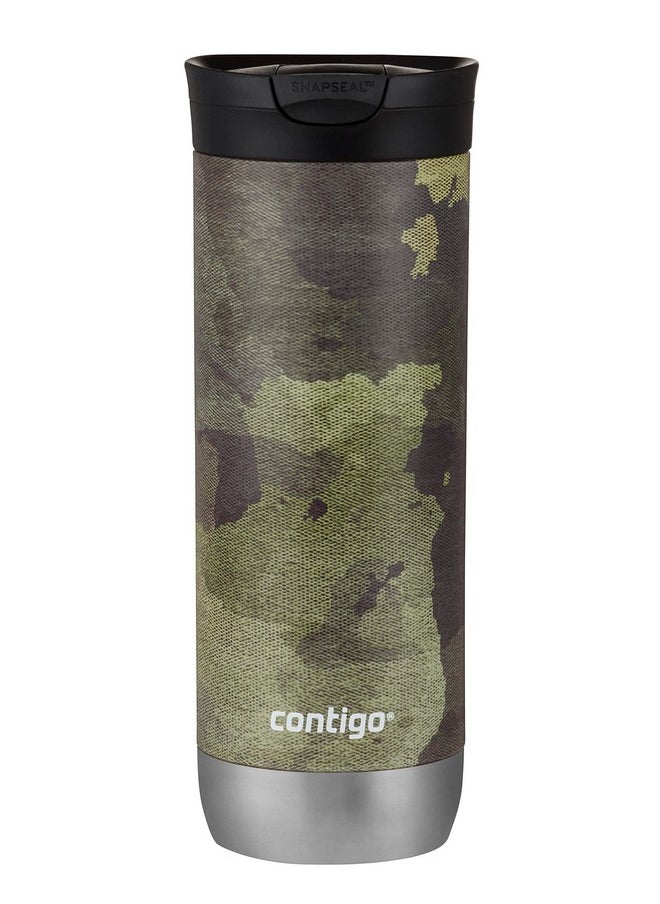 Contigo Huron Stainless Steel Travel Mug with SNAPSEAL Lid, 20oz., Camo