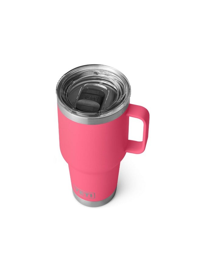 YETI Rambler 30 oz Travel Mug, Stainless Steel, Vacuum Insulated with Stronghold Lid, Tropical Pink