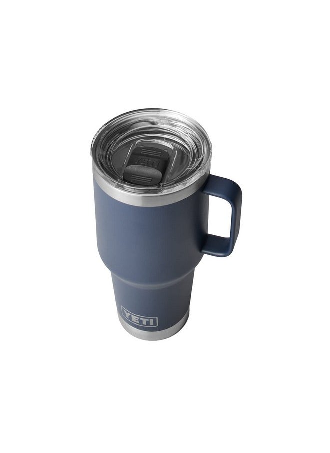 YETI Rambler 30 oz Travel Mug, Stainless Steel, Vacuum Insulated with Stronghold Lid, Navy