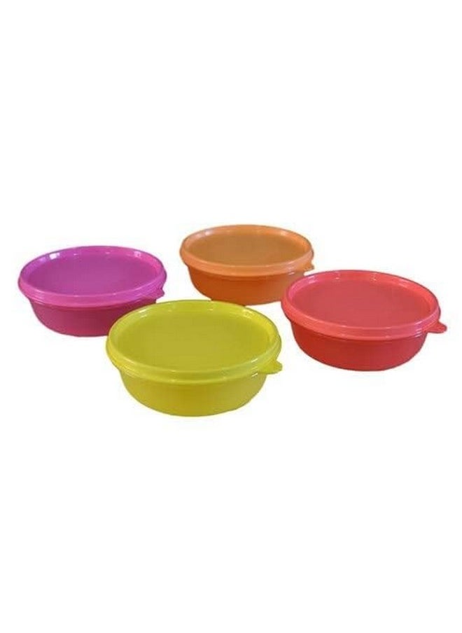 Tupperware Plastic Container Set - 300 ml, 4 Pieces, Multicolored