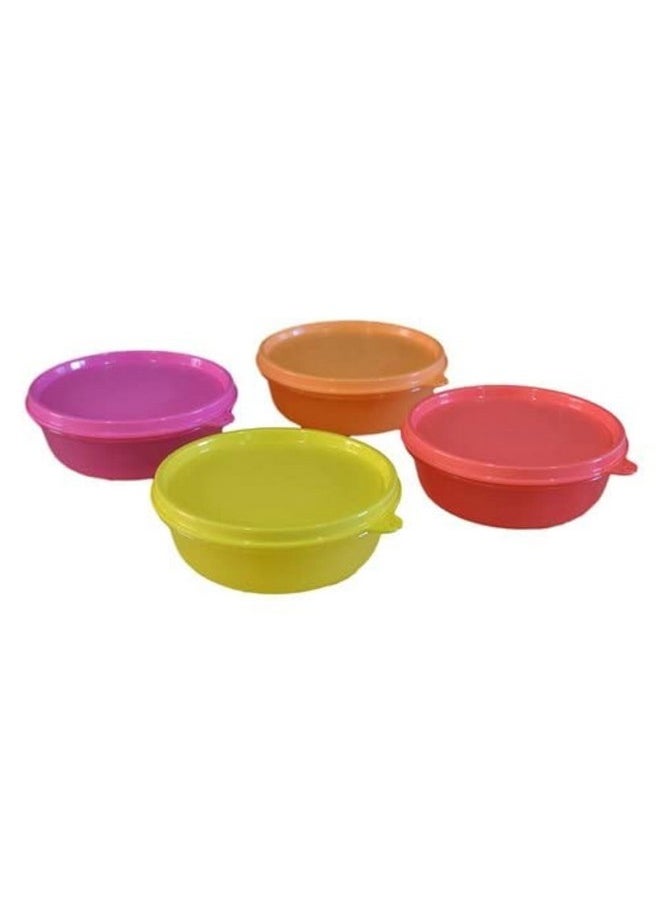 Tupperware Plastic Container Set - 300 ml, 4 Pieces, Multicolored