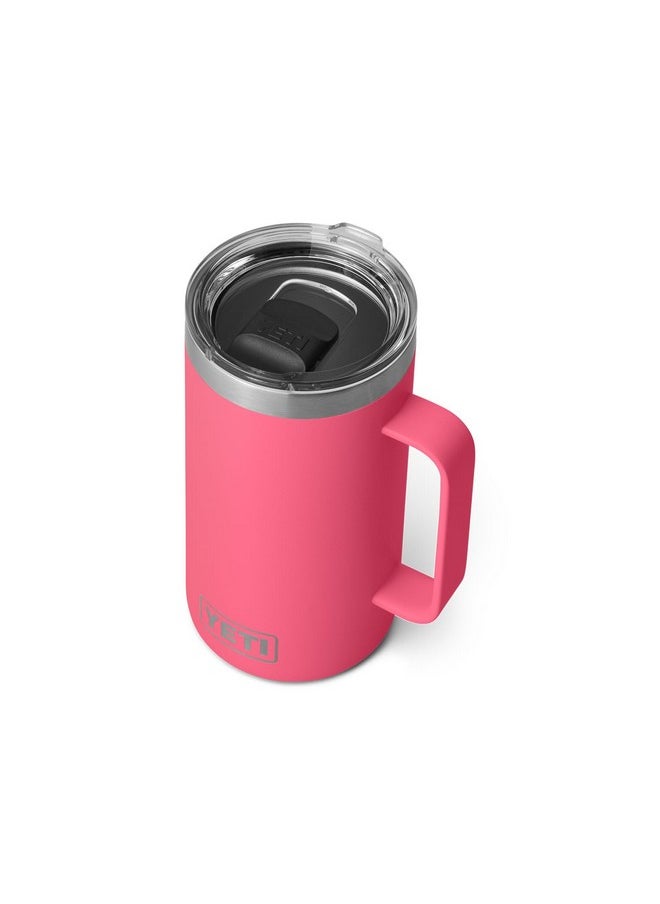 YETI Rambler 24 oz Mug, Vacuum Insulated, Stainless Steel with MagSlider Lid, Tropical Pink