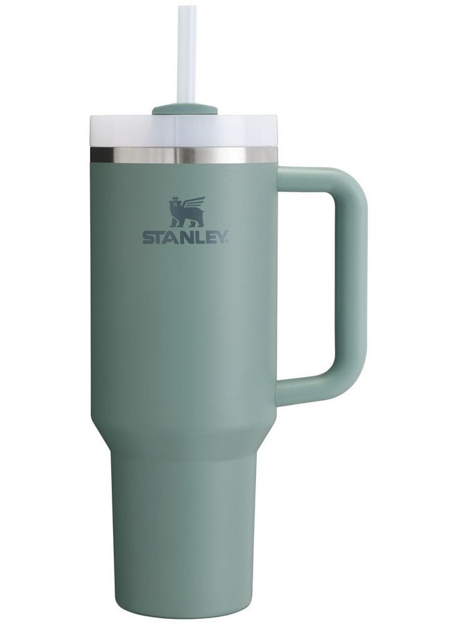 Stanley Quencher H2.0 FlowState Stainless Steel Vacuum Insulated Tumbler with Lid and Straw for Water, Iced Tea or Coffee, Smoothie and More, Shale, 40 OZ / 1.18 L