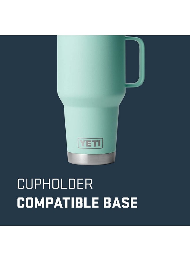 YETI Rambler 30 oz Travel Mug, Stainless Steel, Vacuum Insulated with Stronghold Lid, Seafoam