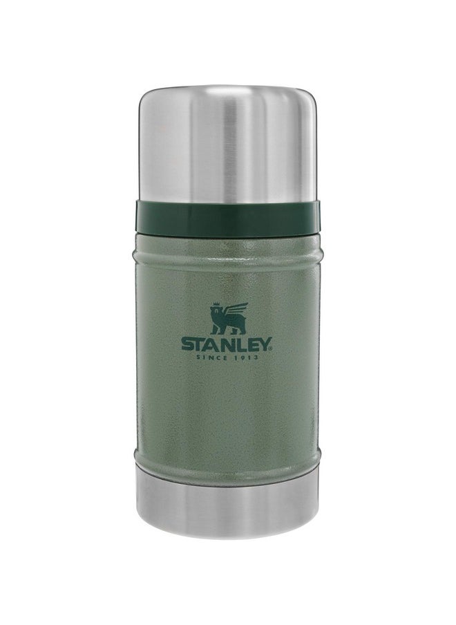 STANLEY Classic 24 oz. Hammertone Green Stainless Steel Vacuum Insulated Food Jar