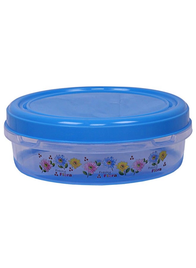 Kuber Industries Airtight Plastic Food Storage Containers|Plastic Container for Kitchen|Pack of 3 (Blue)