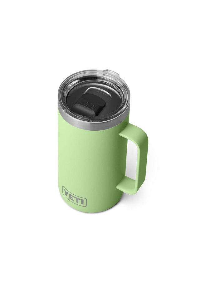 YETI Rambler 24 oz Mug, Vacuum Insulated, Stainless Steel with MagSlider Lid, Key Lime