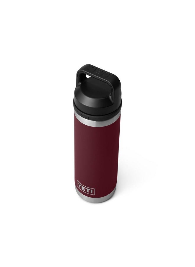 YETI Rambler 18 oz Bottle, Vacuum Insulated, Stainless Steel with Chug Cap, Wild Vine Red