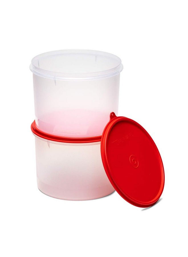 Tupperware Plastic Jar Set - 2.5 L, 2 Pieces, Transparent